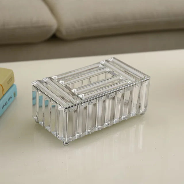 Boîte à mouchoirs style cristal. Seat Type Rock Crystal Tissue Boxes Tissue Storage Box