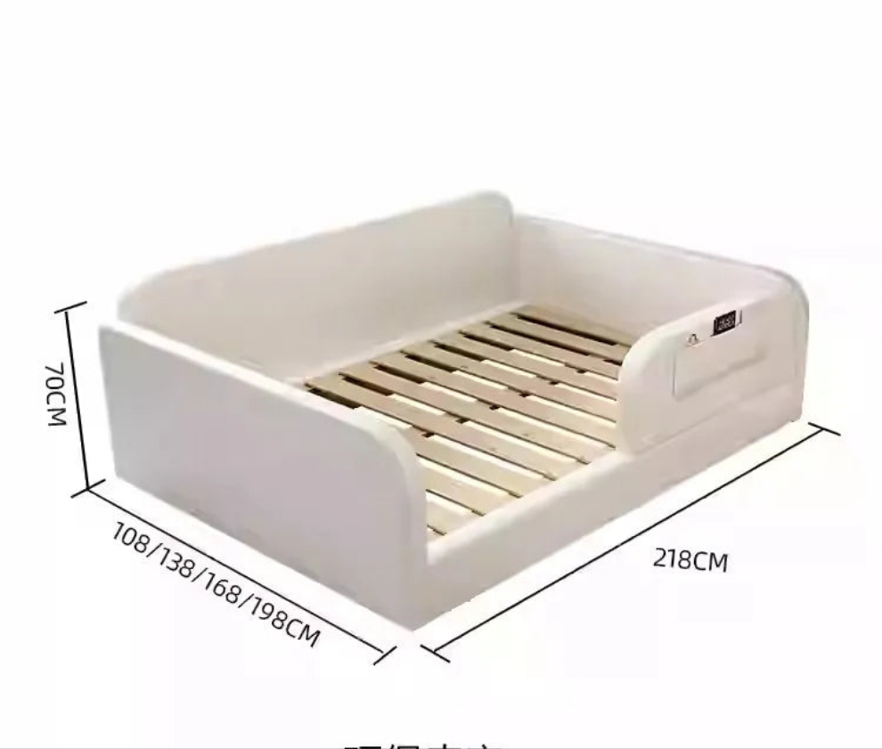 Lit moderne et luxueux avec sommier en lattes, 90x200, avec rangements 3 tiroirs.