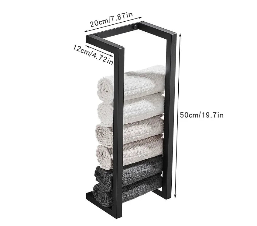 Support étagères pour serviettes de salle de bain. Bathroom Towel Rack Bath Towel Storage Rack Hotel.