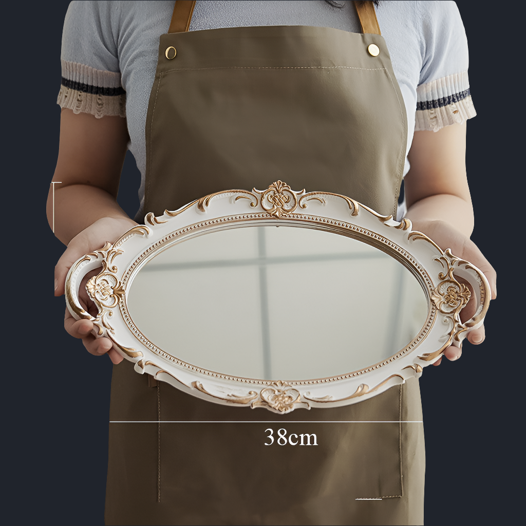 Plateau/Miroir vintage pour la maison