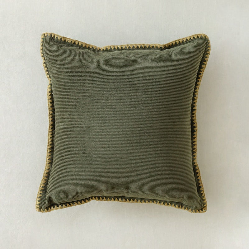 Coussin de canapé simple en velours côtelé pour la maison