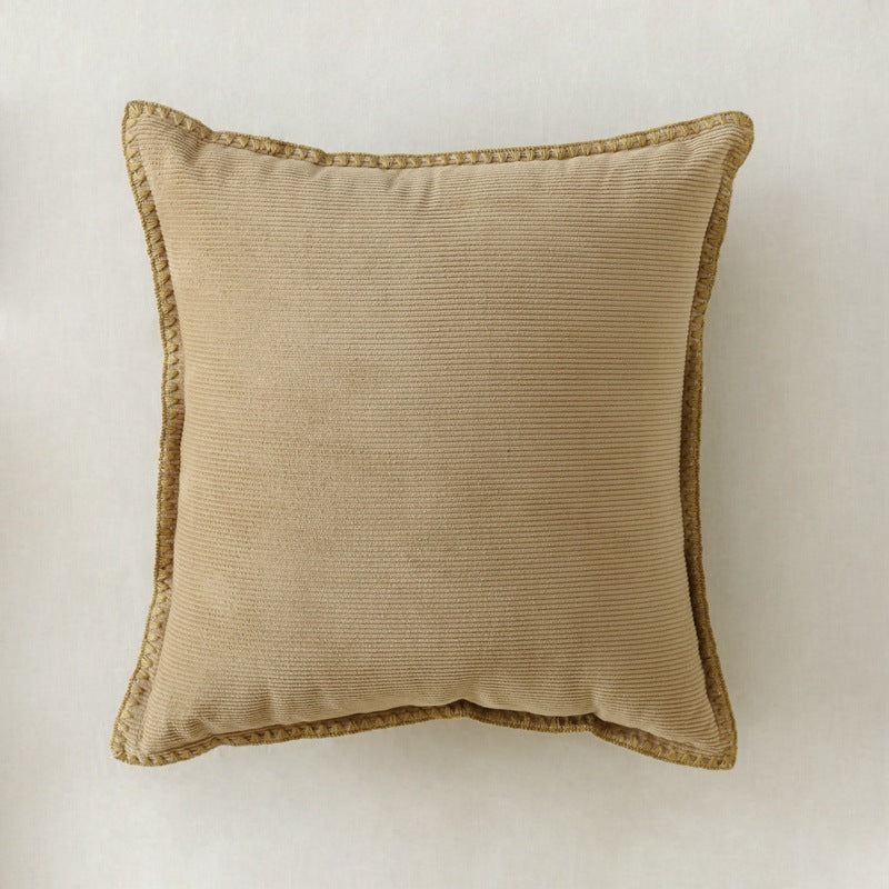 Coussin de canapé simple en velours côtelé pour la maison