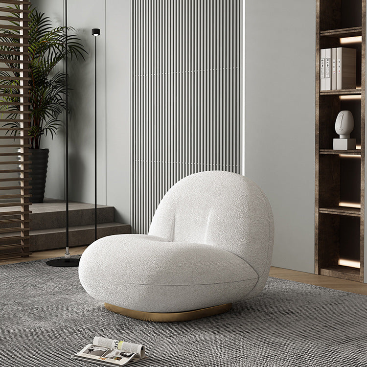 Canapé design luxe en laine d'agneau. Lamb Wool Living Room Fabric Sofa