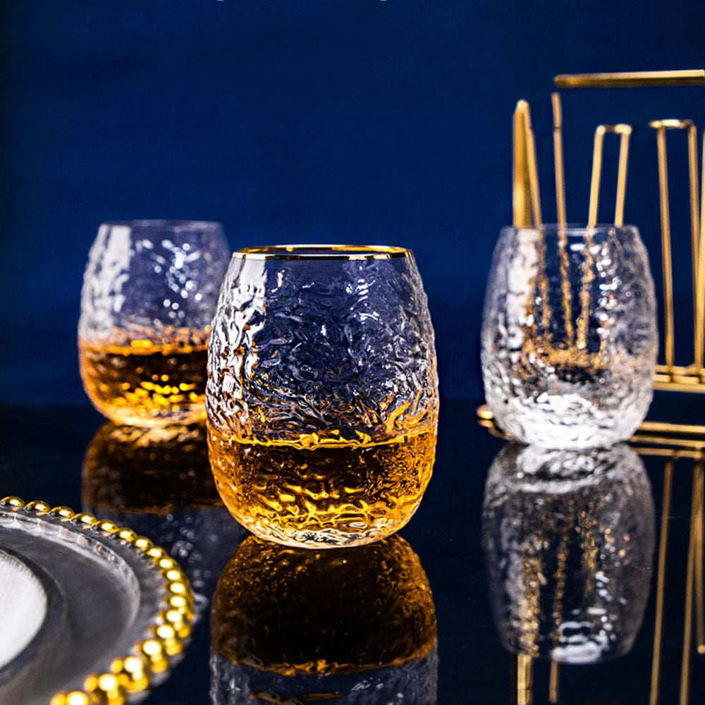 Handmade translucent glass. Thermal Cups Drinking Glasses 