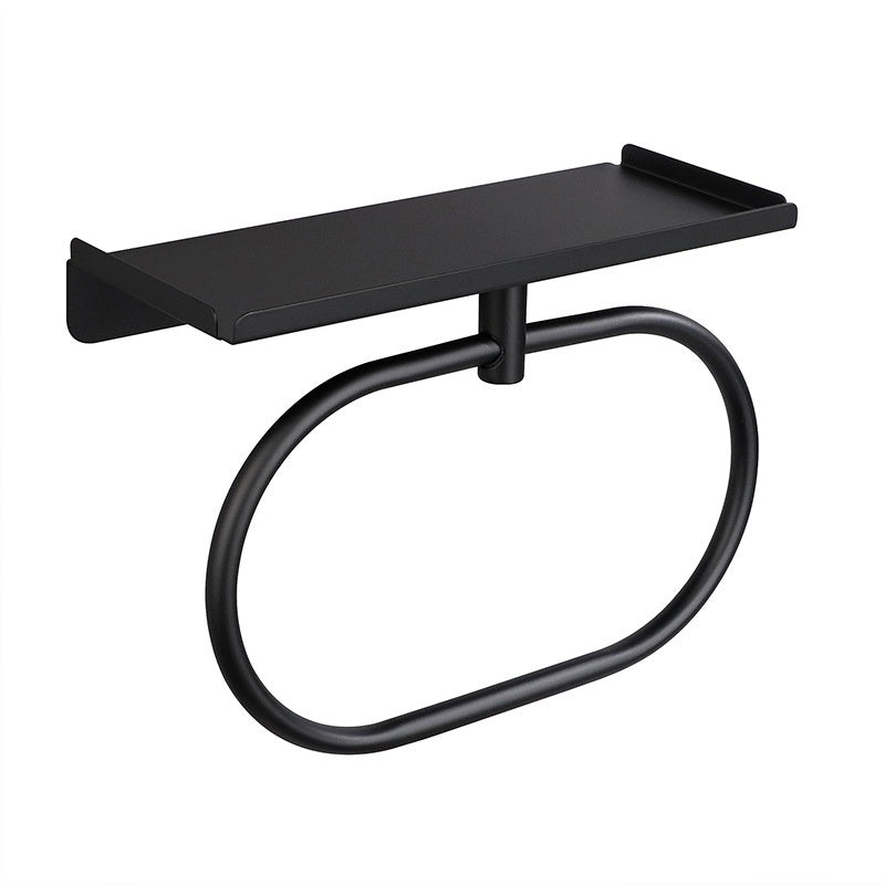 Anneau porte-serviettes de salle de bain en acier inoxydable sans perforation