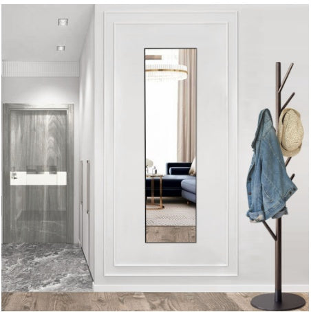 Miroir grande taille. Floor Standing Mirror Stand Aluminum.