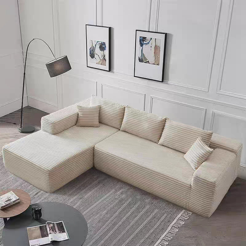Sofa d'angle confortable. Sofa Minimalist Installation-free Modern Style Home Comfortable.
