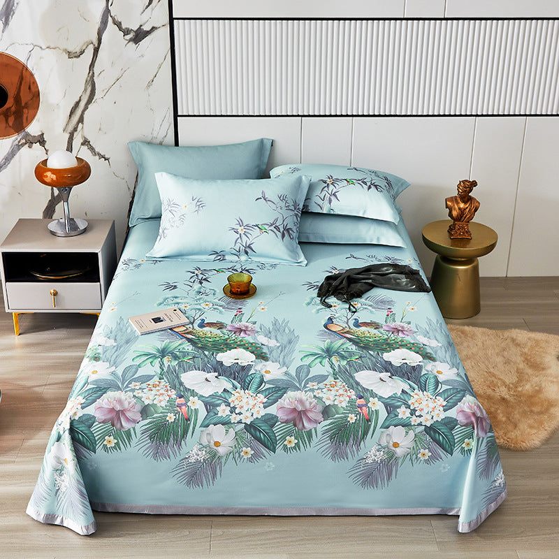 Parure 3 pcs en fibre de bambou. 3Pcs Printed Bamboo Fiber Pillowcases Set