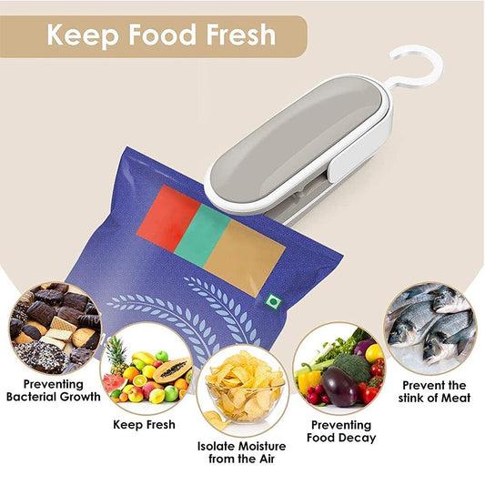 Mini Food Sealer Handheld Heat Vacuum Sealer