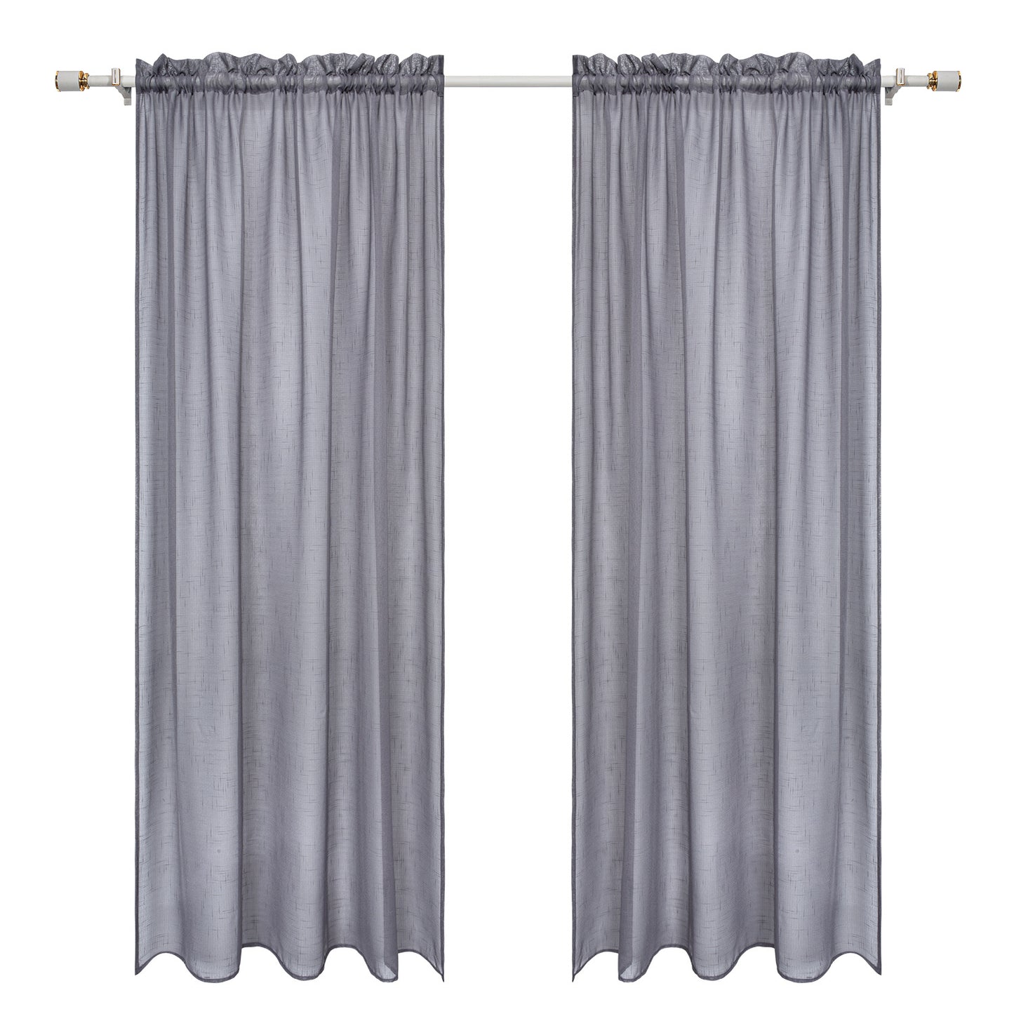 Rideau fin en voile. Gray Gauze Bedroom Living Room Hotel Window Curtain