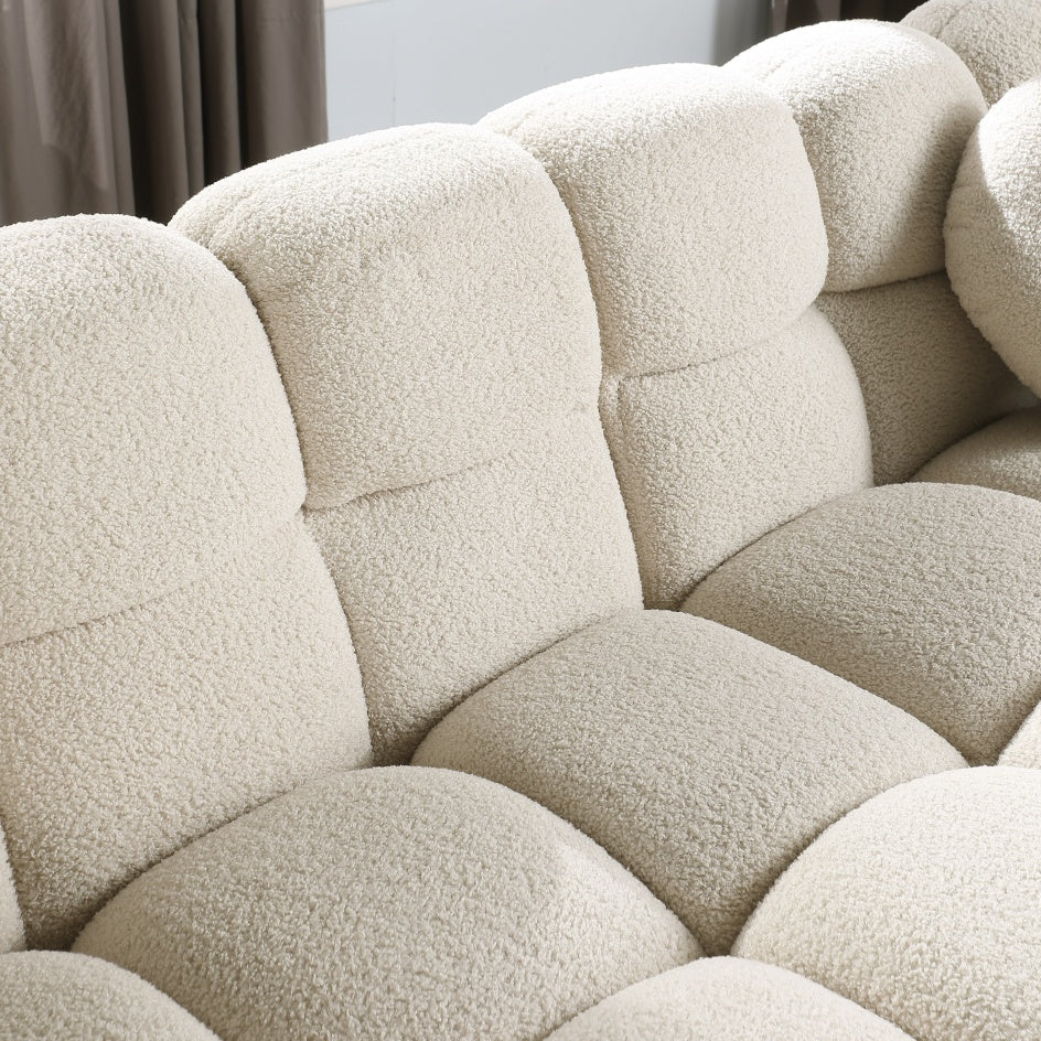 64.96 Length ,35.83inch Deepth, For USA People only, Marshmallow Sofa,loop Sofa ,2 Seater, BEIGE BUCKLE