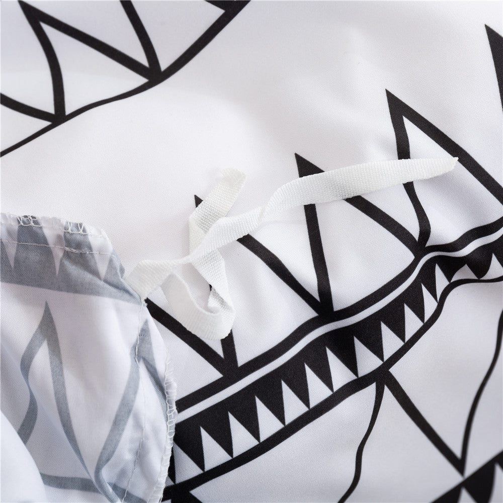 Parrure 3 pcs de style Orientale. Moroccan Style Cover Pillowcase Bedding Set.