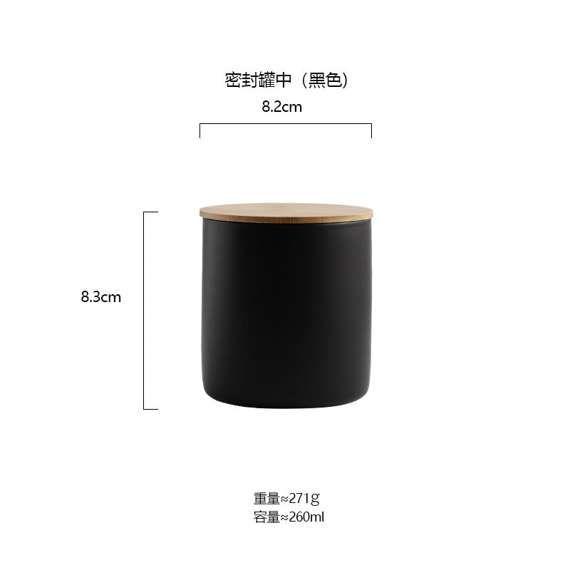 Boite de rangement pour condiments en Céramique. Nordic Ceramic Airtight Jar Kitchen.