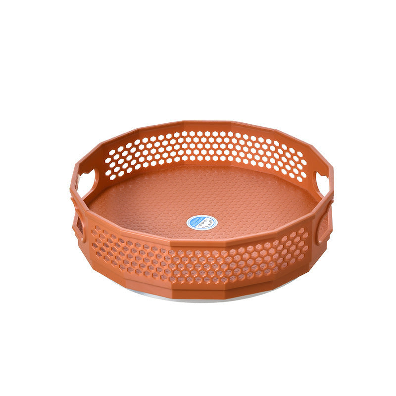 Support pour assaisonnement ou panier de fruits, rotatif 360°.    360 Rotatable Tray Kitchen Storage Rack Seasoning Spice