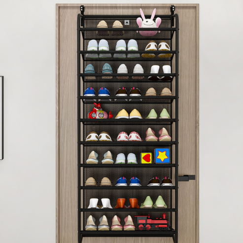 Armoire à chaussures murale simple – rangement multicouche T1, anti-poussière, à suspendre derrière la porte pour dortoir ou petit espace