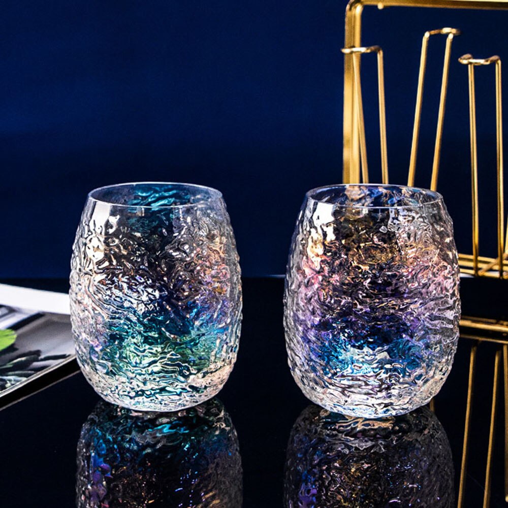 Handmade translucent glass. Thermal Cups Drinking Glasses 