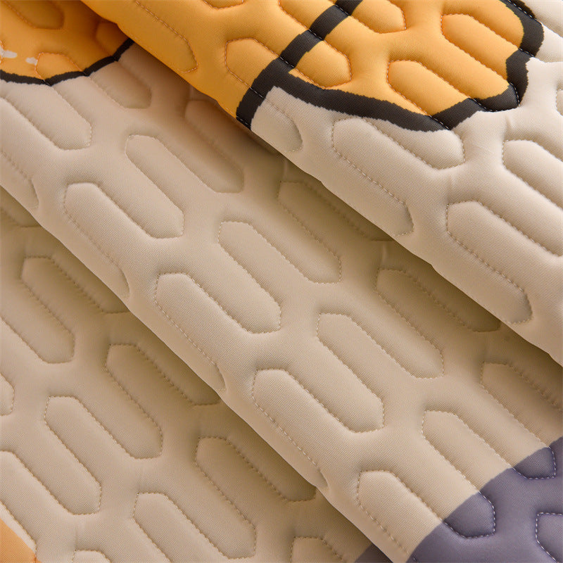 Parure de lit pour enfant 90x190cm. Bed Mattress Cover Silky Latex Pillowcase Set