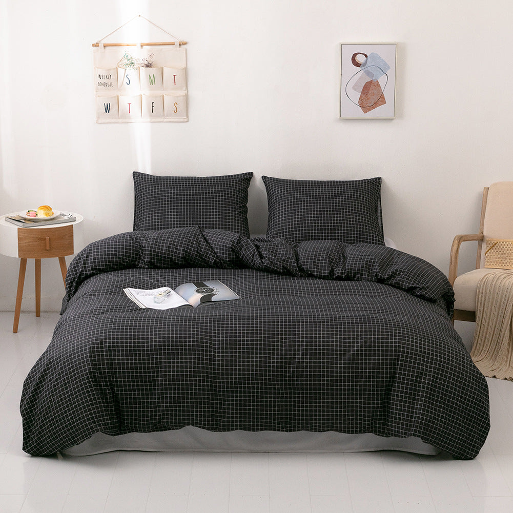 3-piece bedding set. Modern Print Bedding Set: Duvet Cover and Pillowcases.