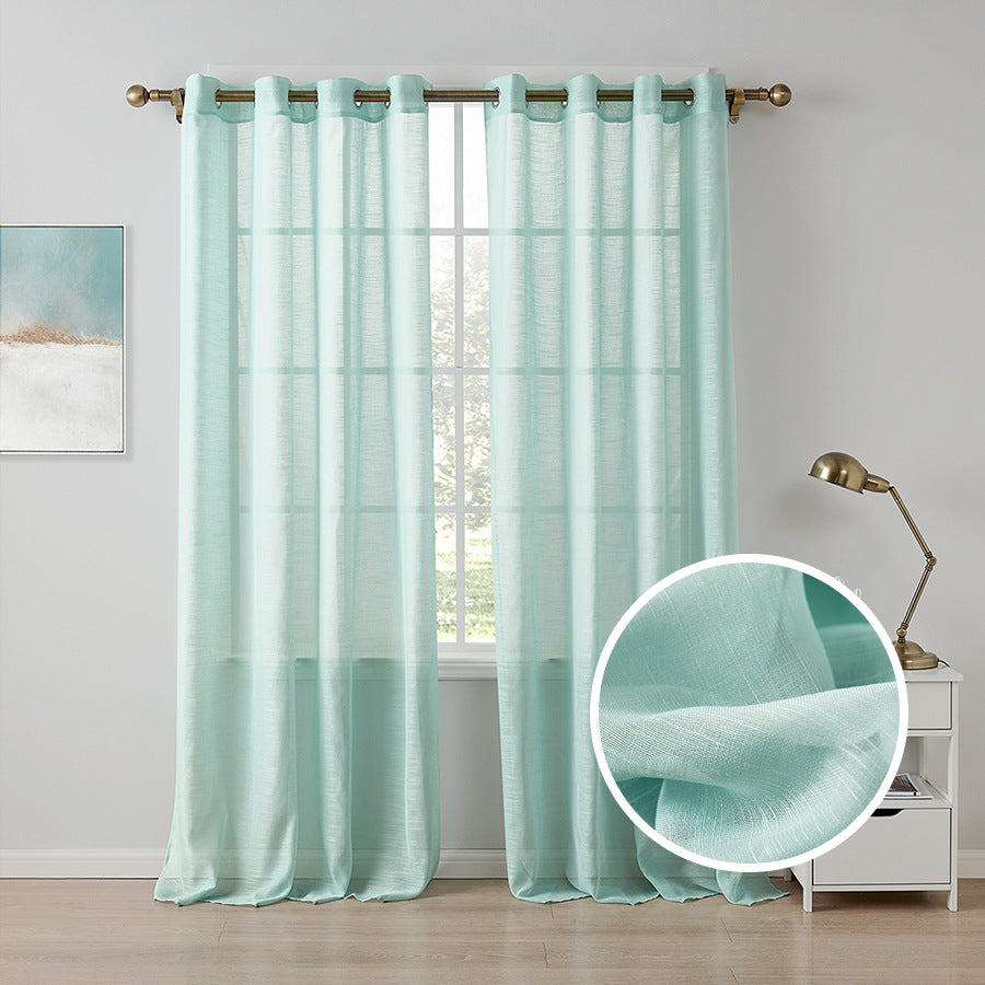 Rideau fin en voile. Home Decoration Solid Tulle Window Curtains