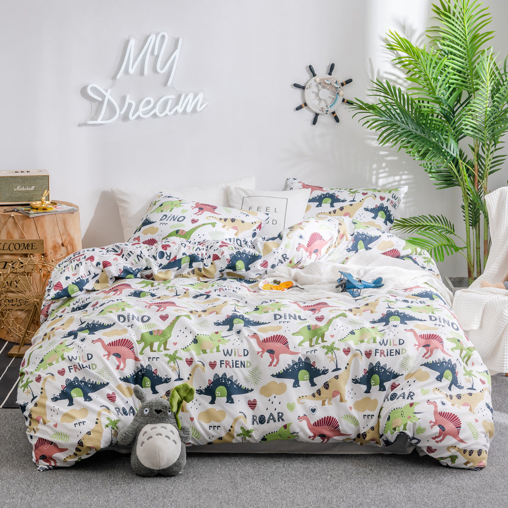 3-piece bedding set. Modern Print Bedding Set: Duvet Cover and Pillowcases.