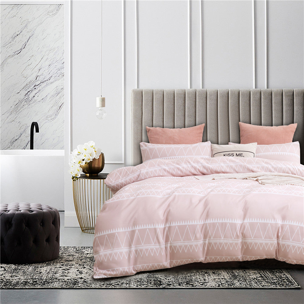 Parrure 3 pcs de style Orientale. Moroccan Style Cover Pillowcase Bedding Set.