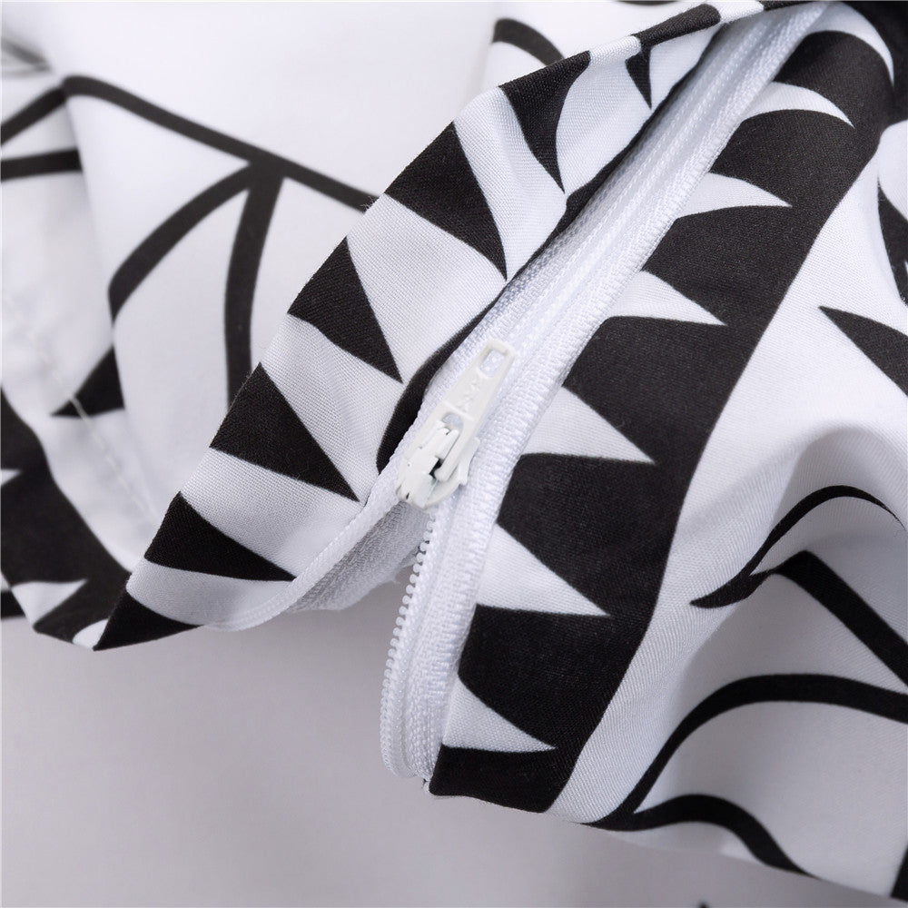 Parrure 3 pcs de style Orientale. Moroccan Style Cover Pillowcase Bedding Set.