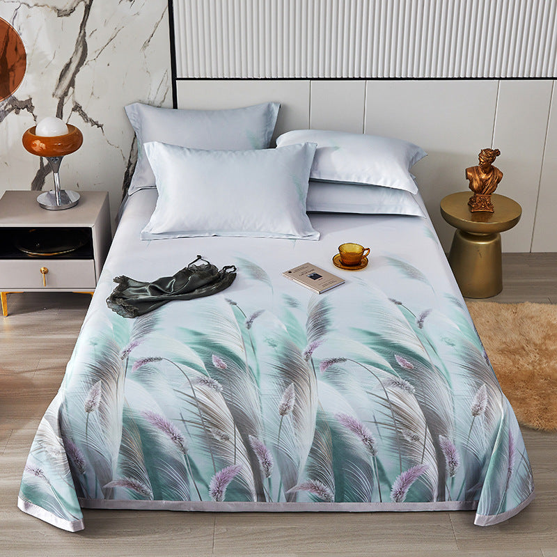 Parure 3 pcs en fibre de bambou. 3Pcs Printed Bamboo Fiber Pillowcases Set