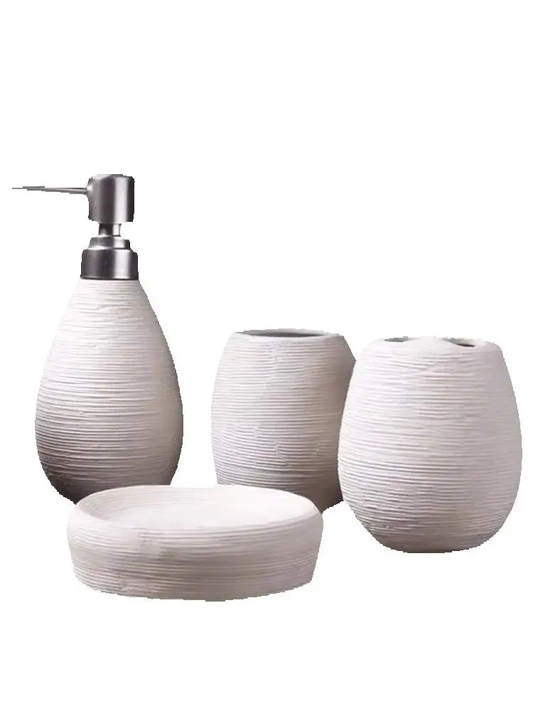 Set pour salle de bain, 4Pcs en céramique. Bathroom Ceramic Set.