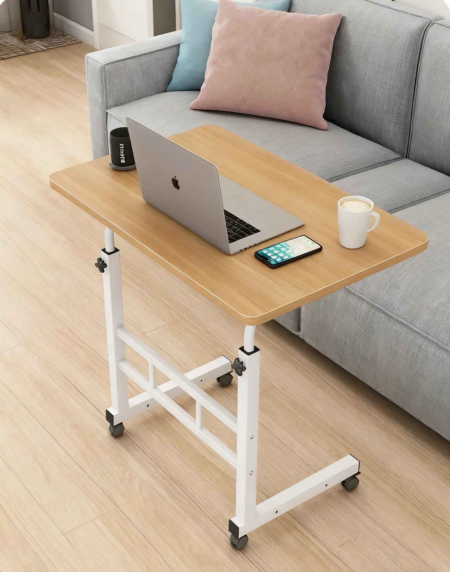Table de bureau, de dinner d'appoint. Adjustable TV Tray Table Comfortable Laptop 60x40cm