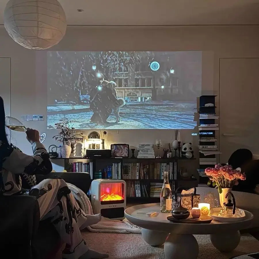 Table de salon de style nordique et épuré.