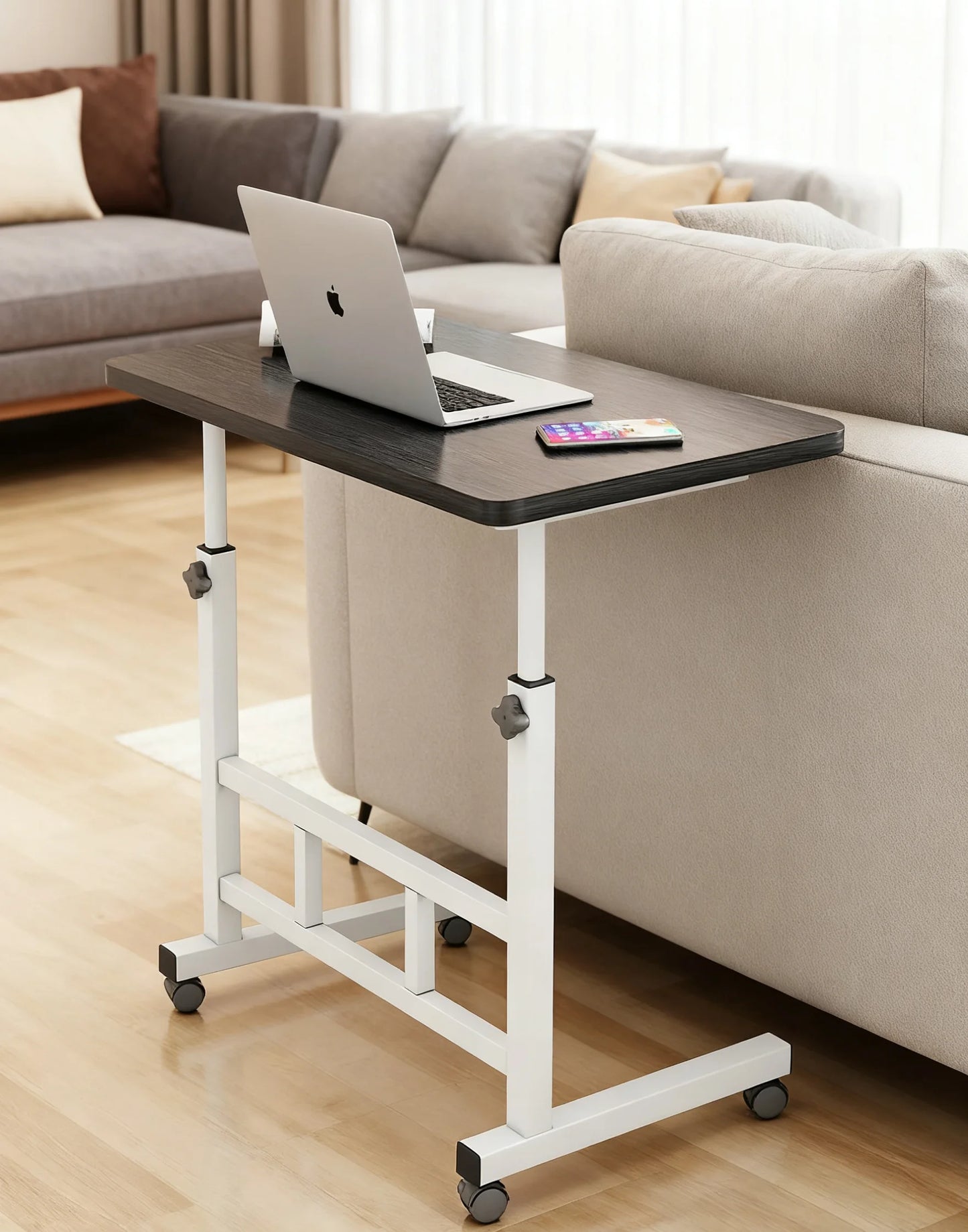 Table de bureau, de dinner d'appoint. Adjustable TV Tray Table Comfortable Laptop 60x40cm