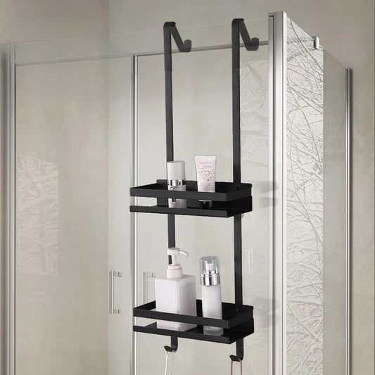 Organisateur de salle de bain, 2 étagères de rangement. Stainless Steel Shower Room Rack Organizer
