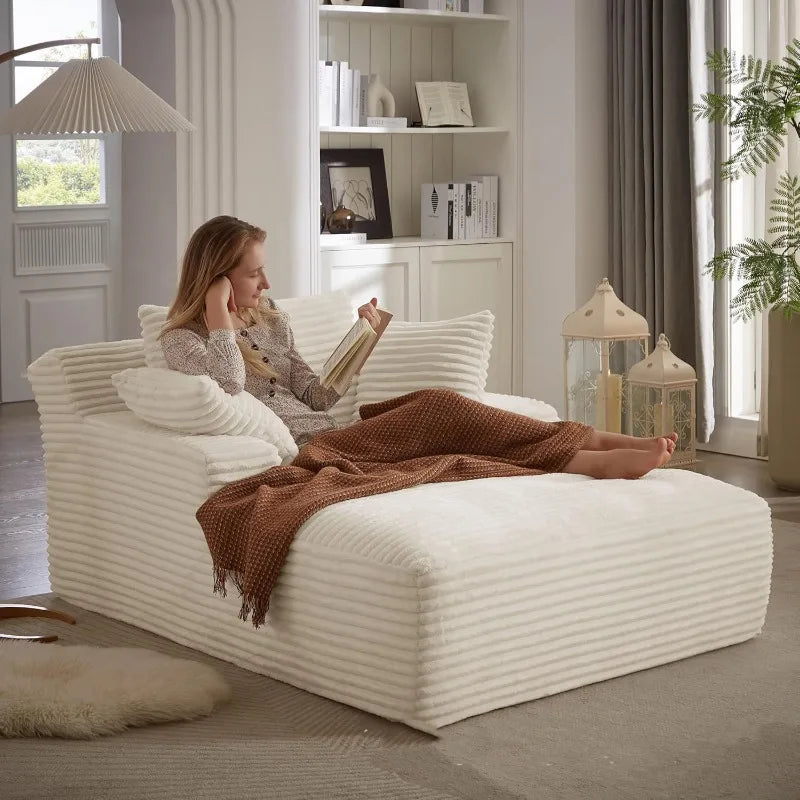 Sofa multifonctionnel blanc confort plus.