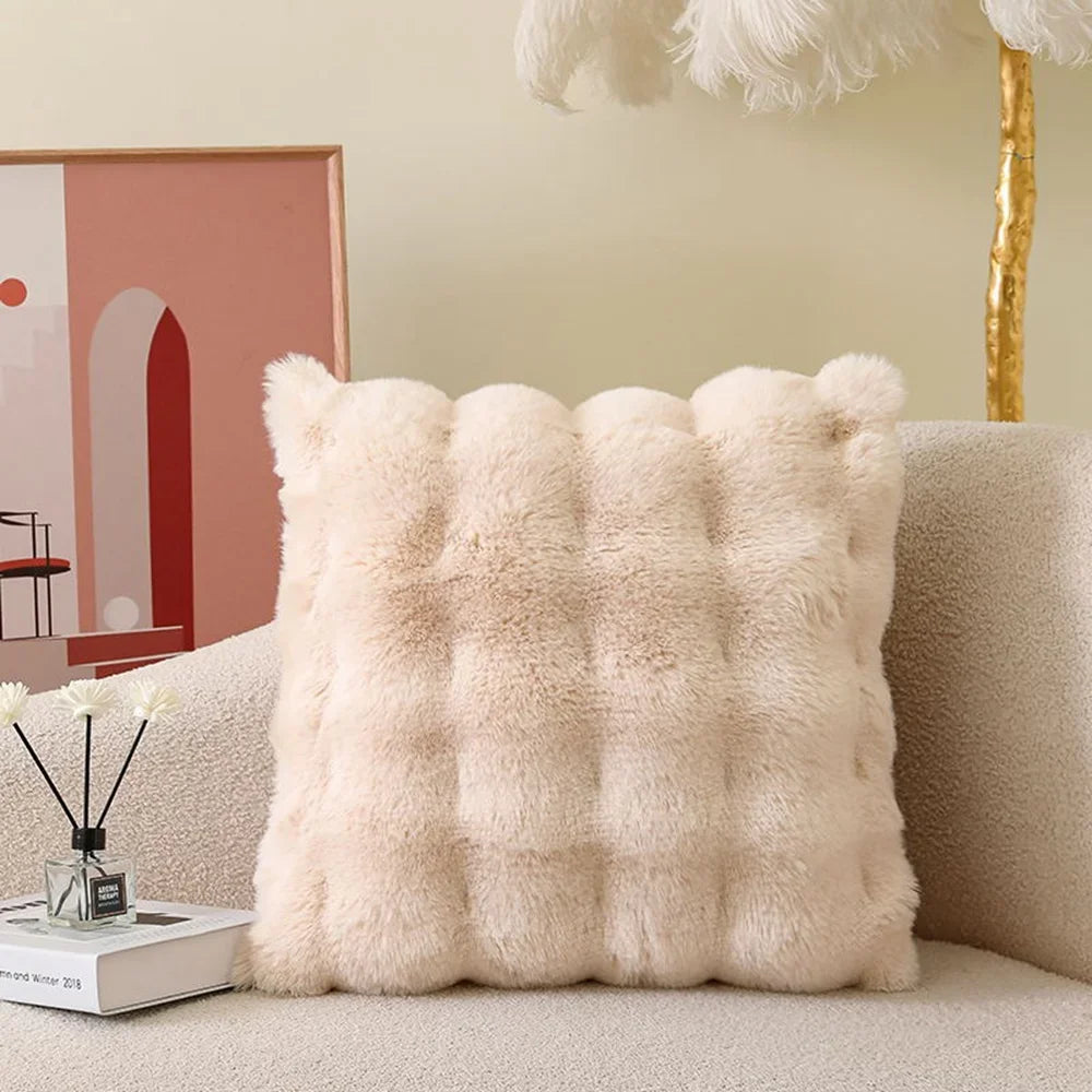 Coussin velours 45x45cm, rembourrage en mousse. Decorative for Living Room Sofa Decor Pillowcase