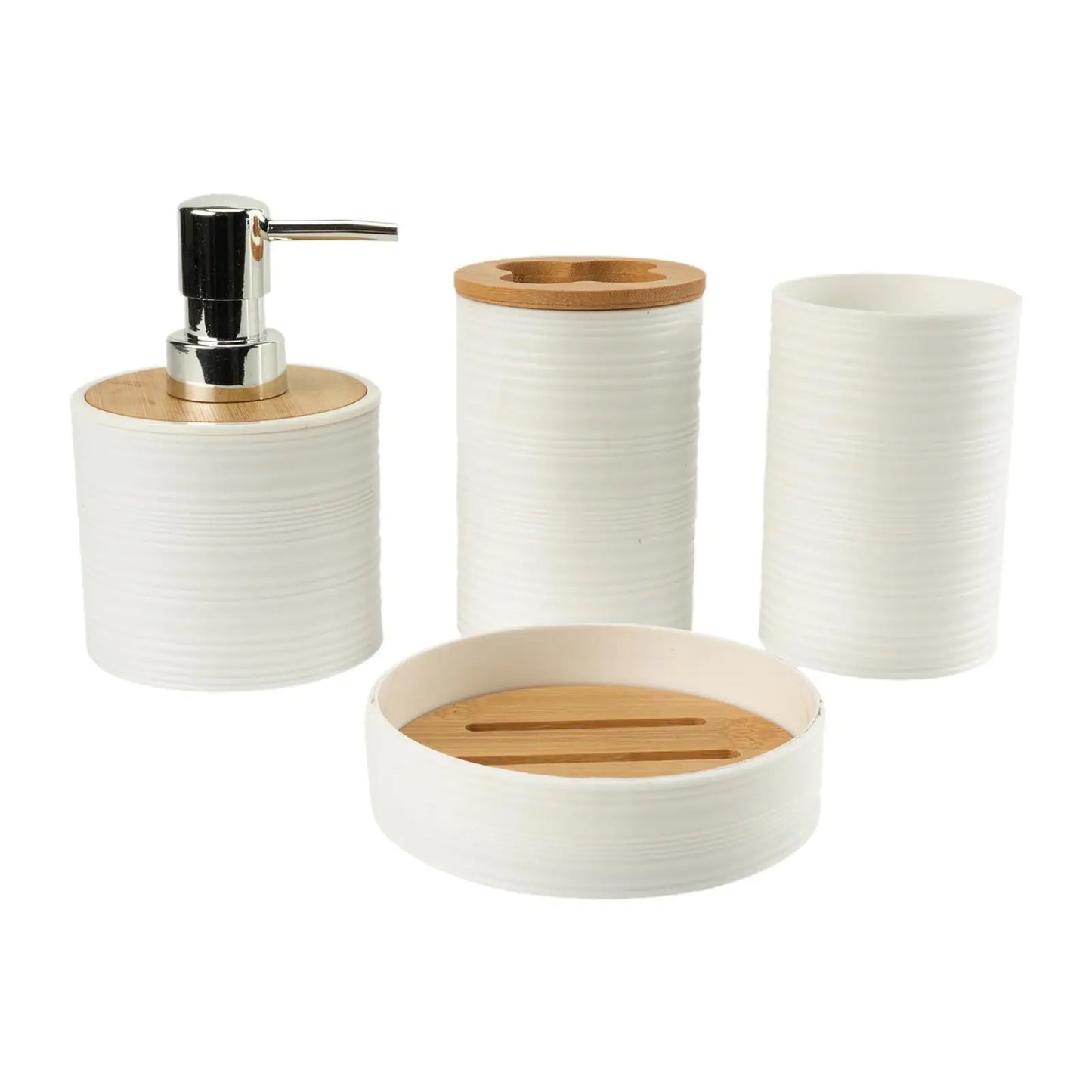 Ensemble d'accessoires pour salle de bain, 4 pièces.