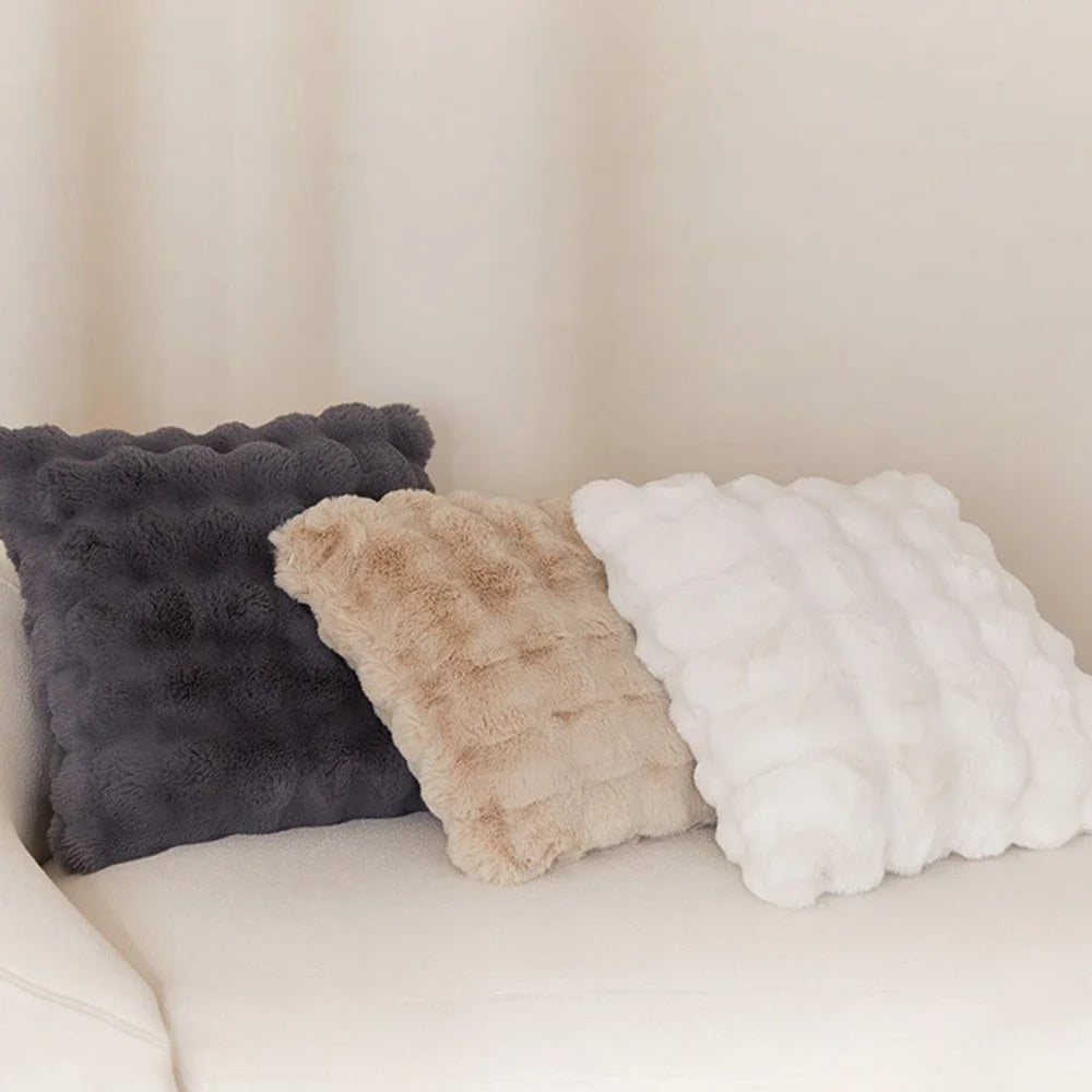 Coussin velours 45x45cm, rembourrage en mousse. Decorative for Living Room Sofa Decor Pillowcase