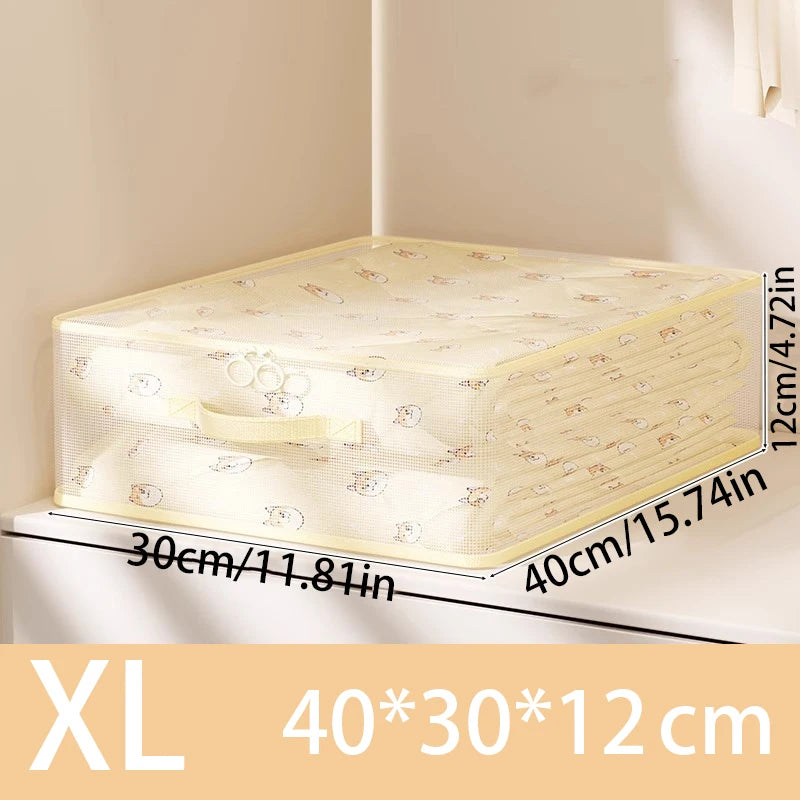 Boîtes en tissu de rangement pour les vêtements XL.