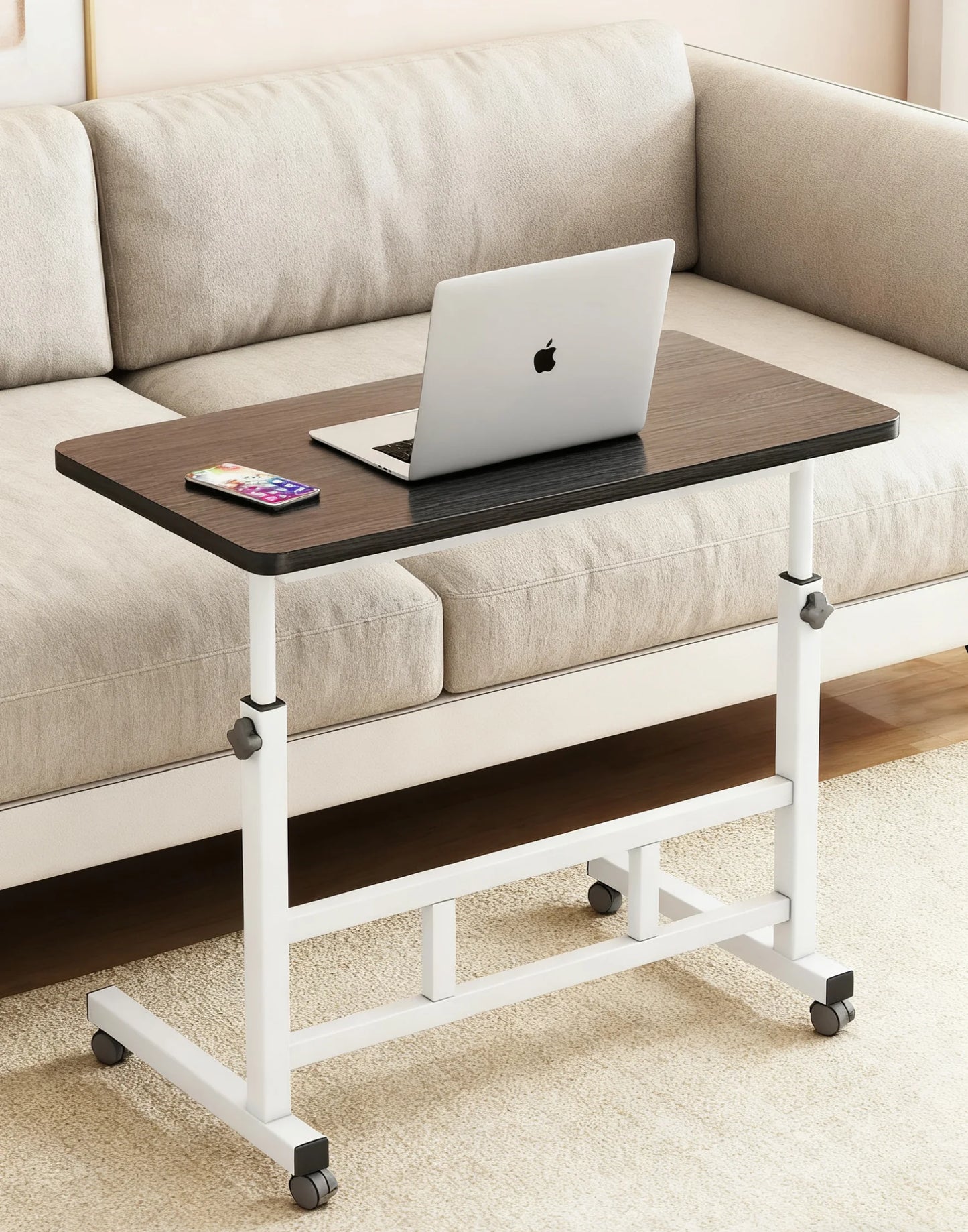 Table de bureau, de dinner d'appoint. Adjustable TV Tray Table Comfortable Laptop 60x40cm