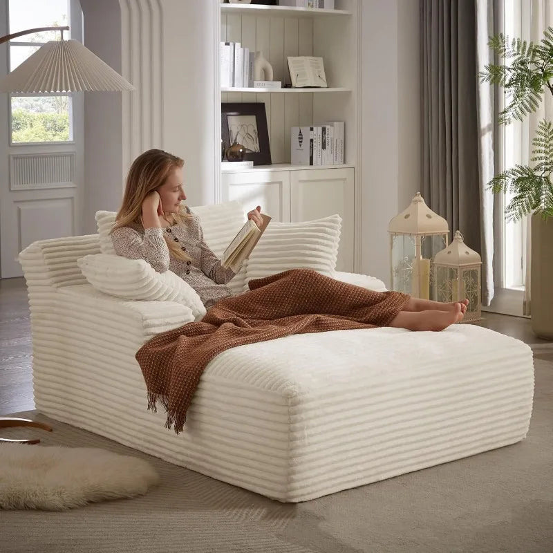 Sofa multifonctionnel blanc confort plus.