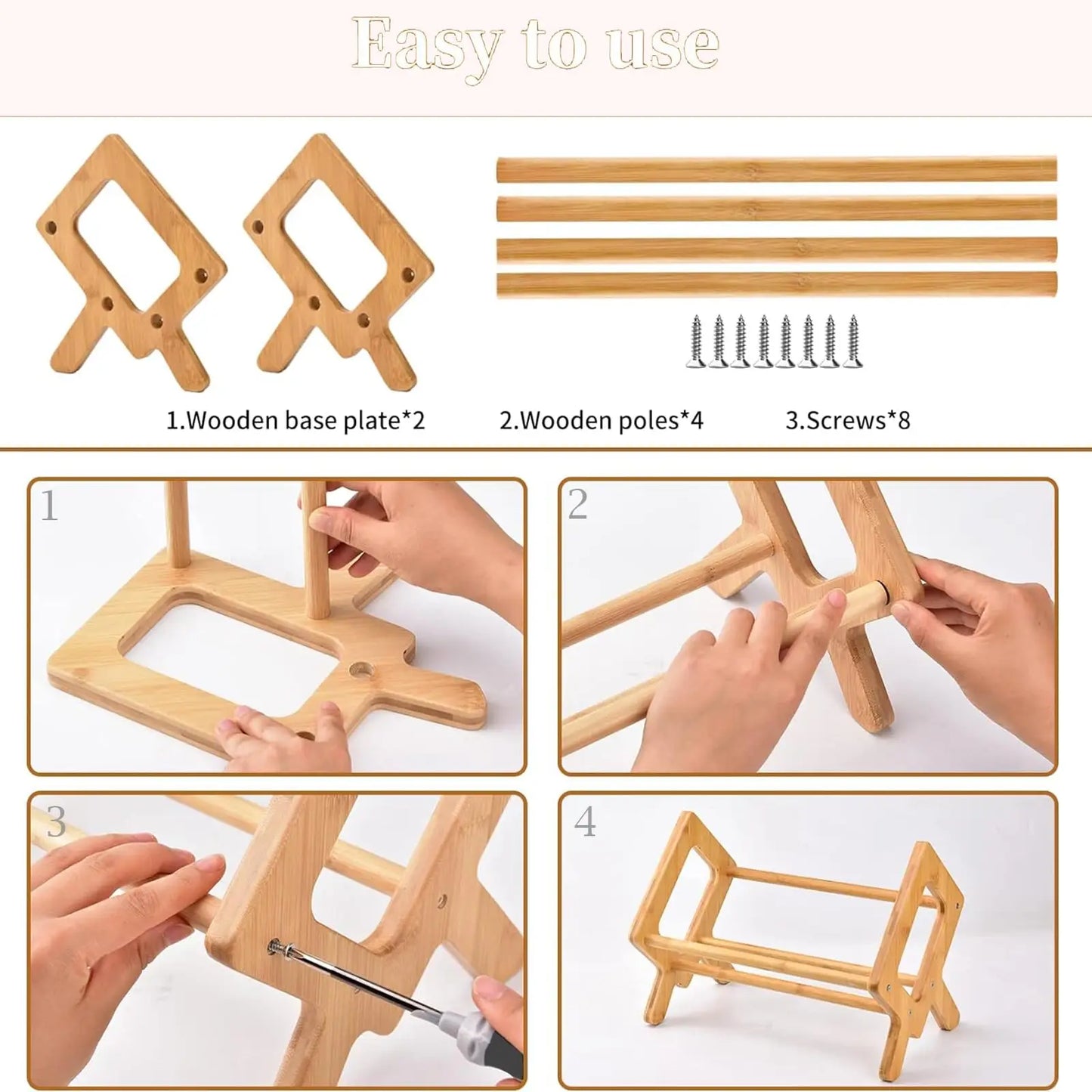 Étagère pour livres en bois, de dimensions 42x16x4 cm