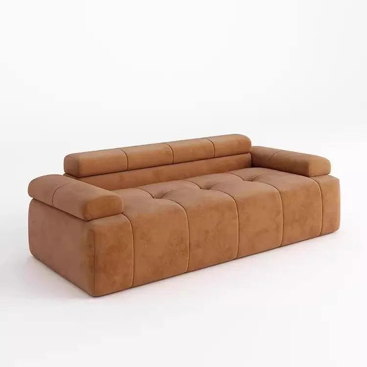 Canapé de salon avec accoudoirs, en velours de style nordique, 200cm.