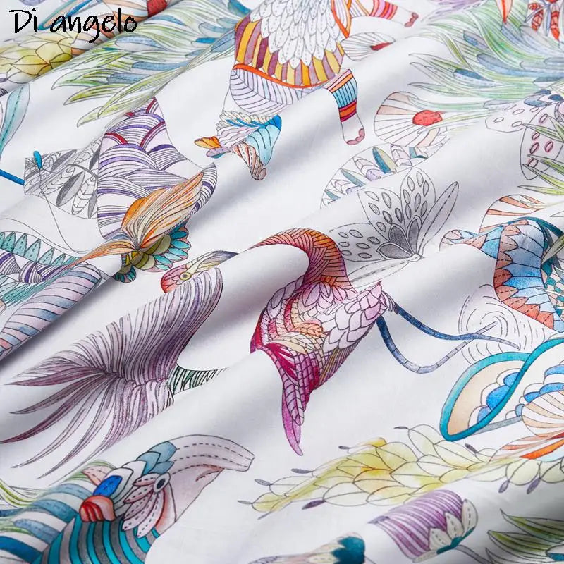 Parrure de lit de style Egyptian en  Cotton 4pcs. Set Luxury Bed.