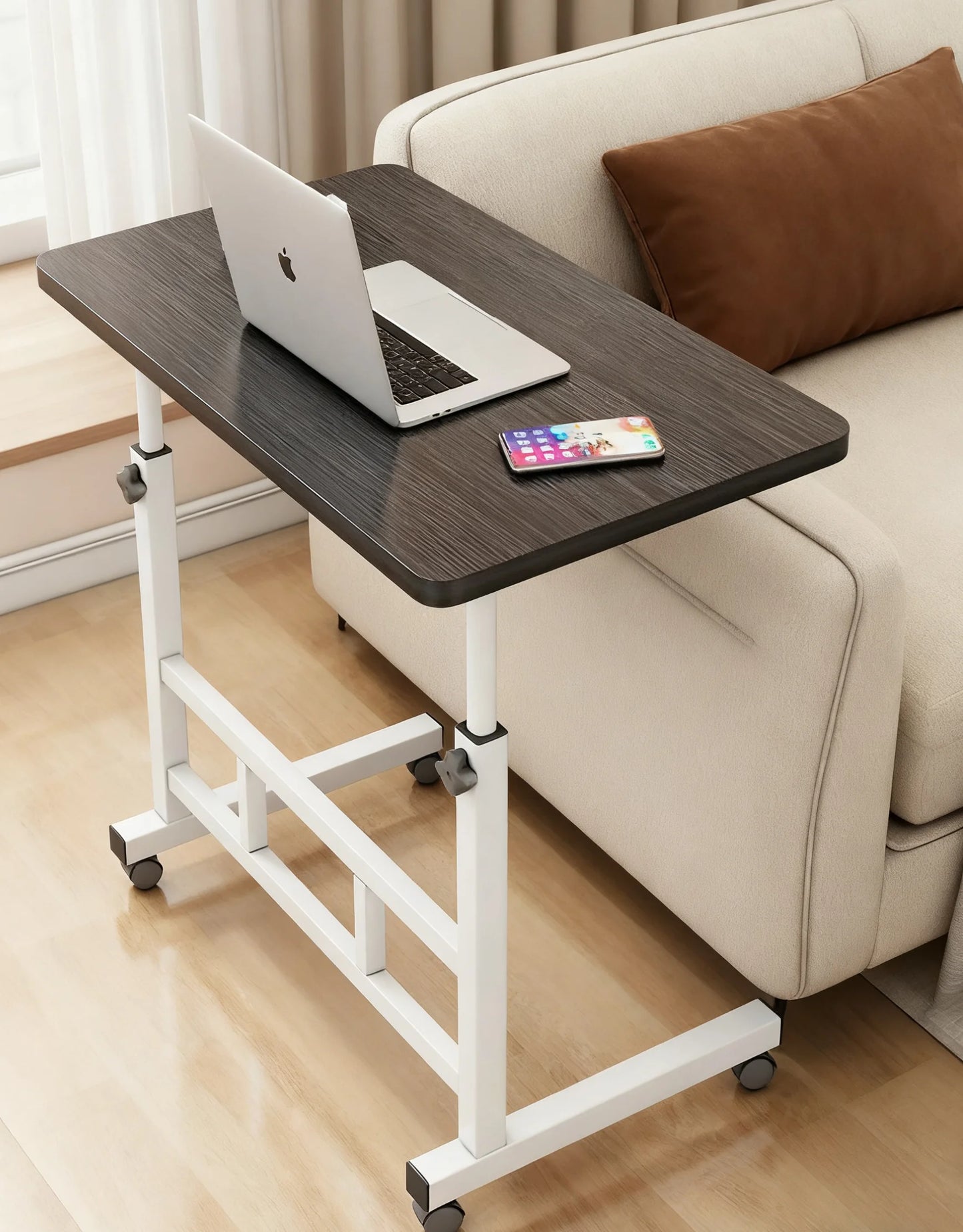 Table de bureau, de dinner d'appoint. Adjustable TV Tray Table Comfortable Laptop 60x40cm