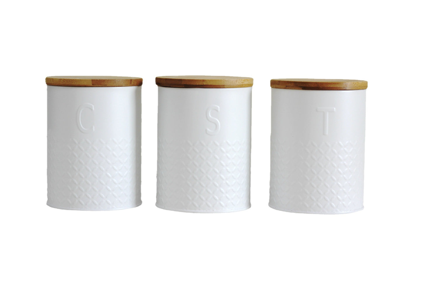 Boite de rangement pour condiments en Bambou. Bamboo Lid Round Can Kitchen Snack Candy Storage Box.