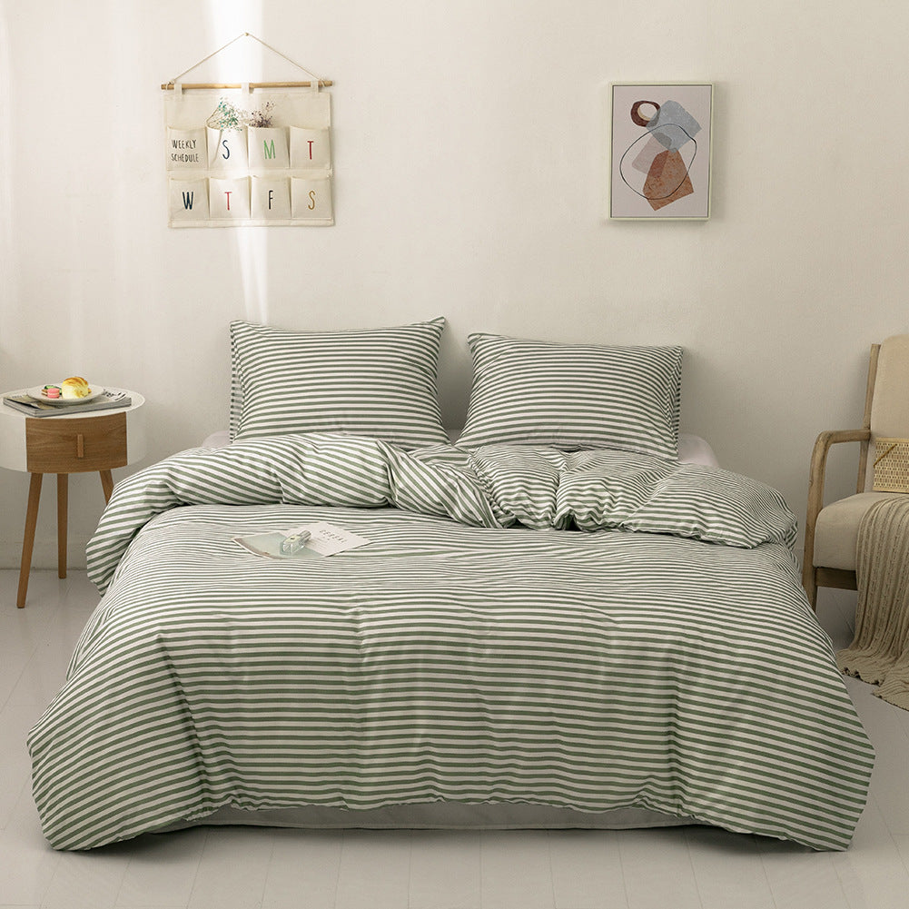 3-piece bedding set. Modern Print Bedding Set: Duvet Cover and Pillowcases.
