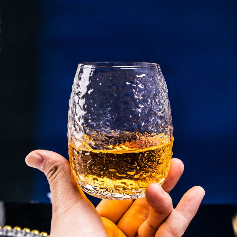 Handmade translucent glass. Thermal Cups Drinking Glasses 