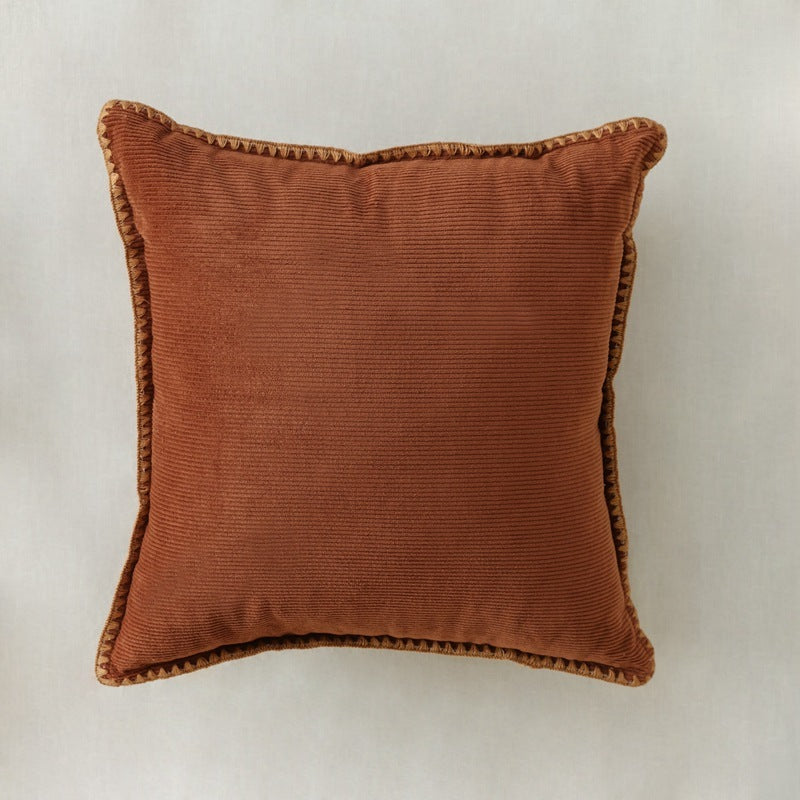 Coussin de canapé simple en velours côtelé pour la maison