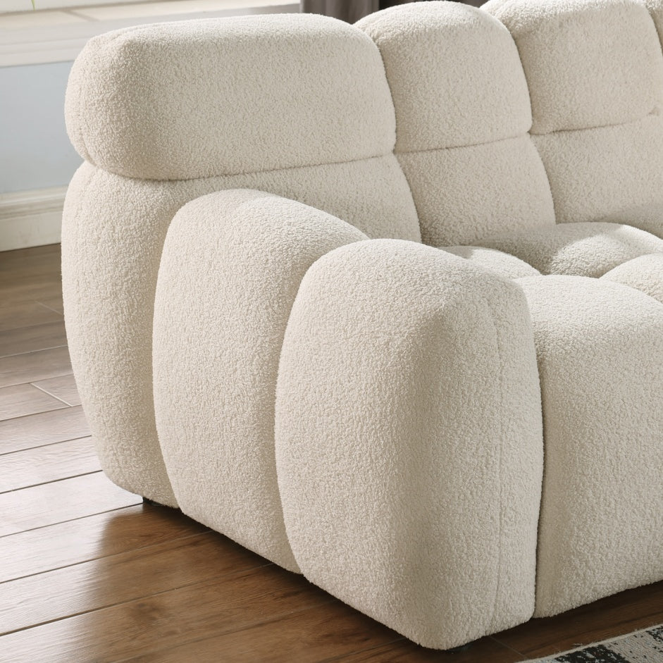 64.96 Length ,35.83inch Deepth, For USA People only, Marshmallow Sofa,loop Sofa ,2 Seater, BEIGE BUCKLE