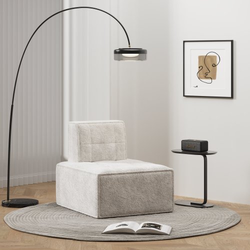 Fauteuil d'appoint, modulable en sherpa, canapé de sol pour adultes, pour salon, chambre, bureau. Livraison aux États-Unis seulement.