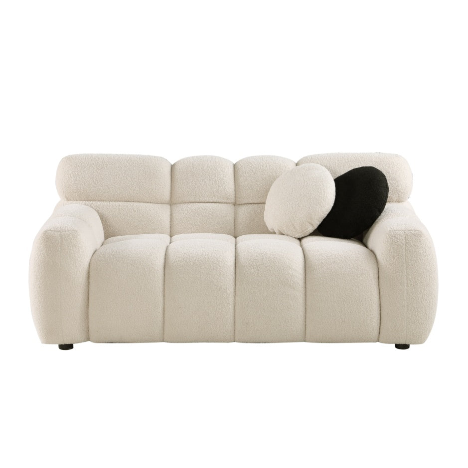 64.96 Length ,35.83inch Deepth, For USA People only, Marshmallow Sofa,loop Sofa ,2 Seater, BEIGE BUCKLE